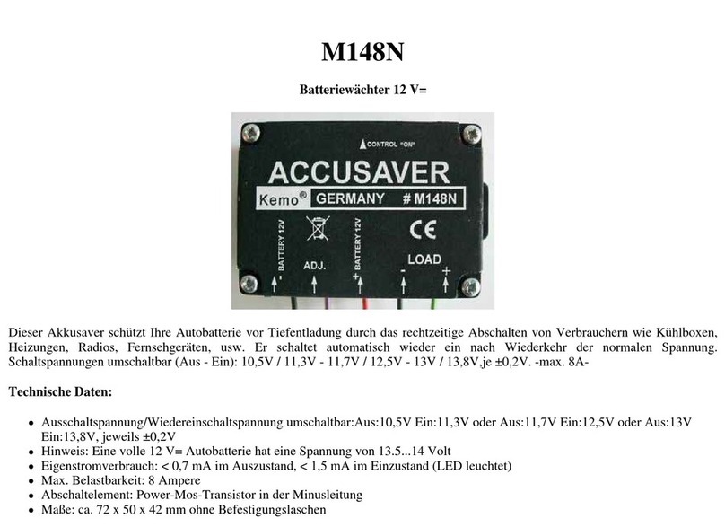 Kemo M148N User manual
