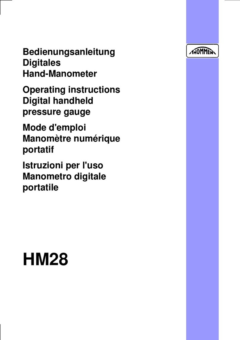 Thommen HM28 operating instructions