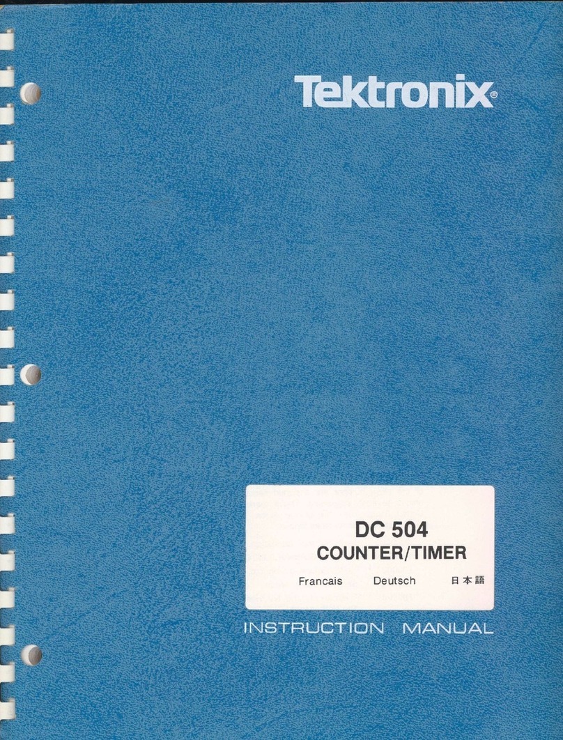Tektronix DC 504 User manual