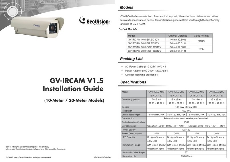 GeoVision GV-IRCAM Series installation guide