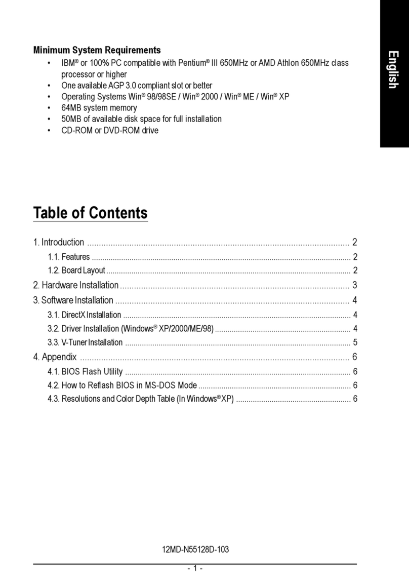 Gigabyte GV-N55128DP User manual Gigabyte GV-N55128DP User manual