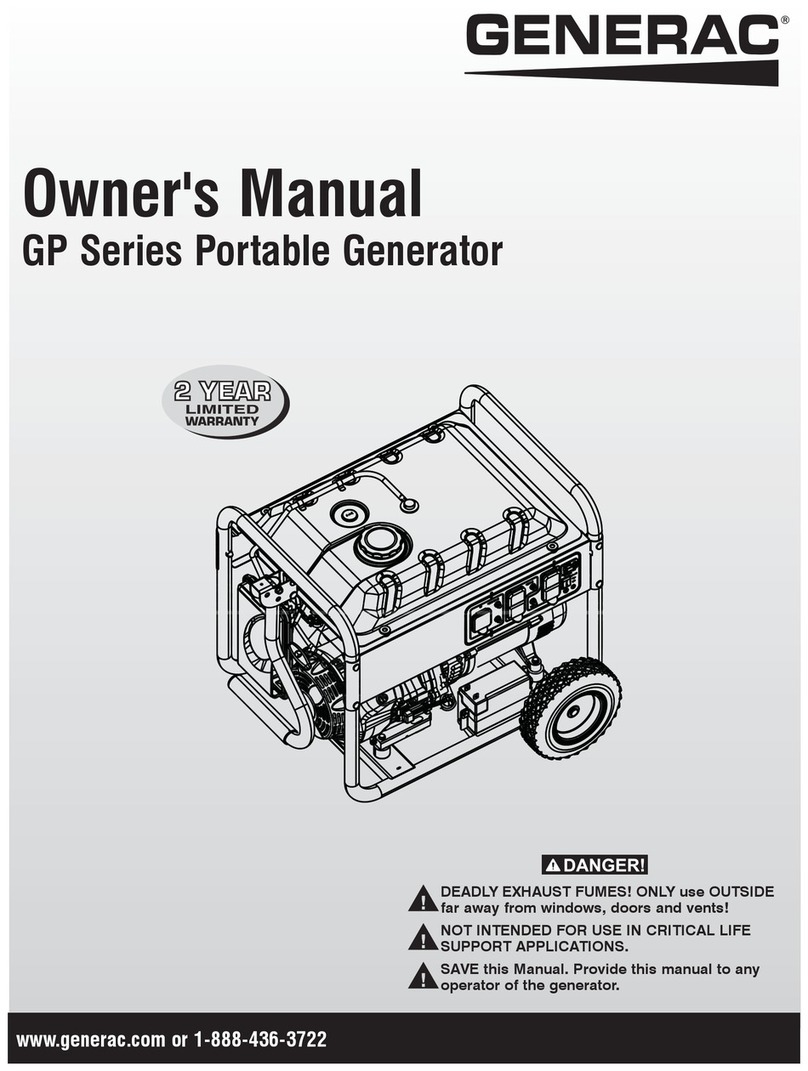 Generac Power Systems GP Series User manual