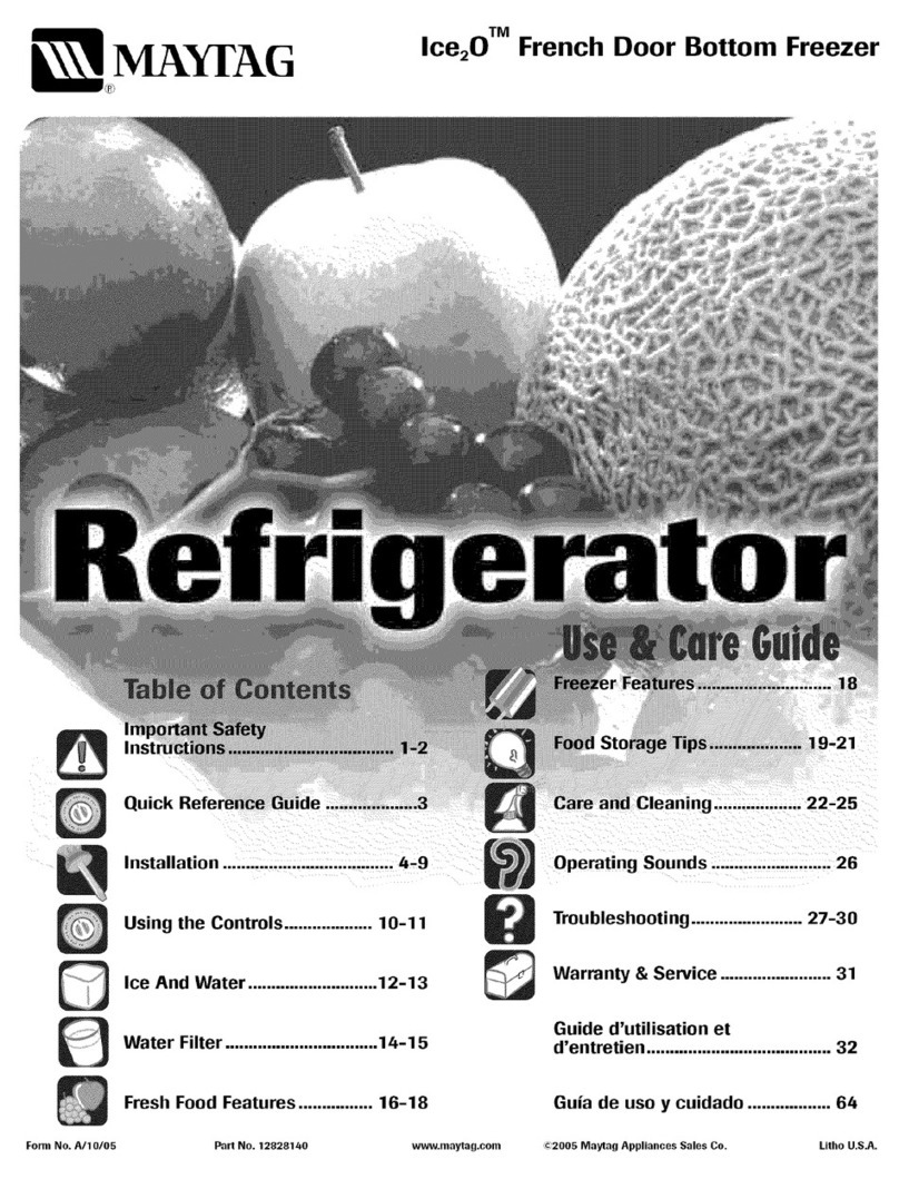 Maytag Ice2O Series User manual