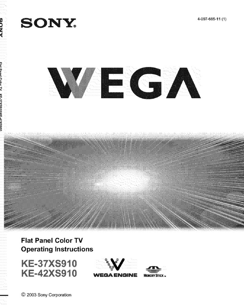 Sony WEGA KE-37XS910 User manual