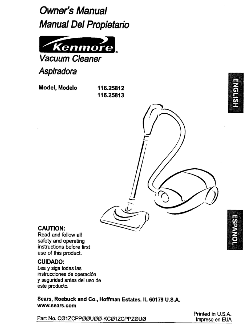Kenmore 116.25812 User manual