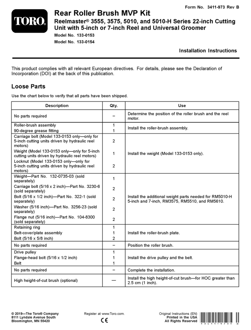 Toro Reelmaster 3555 Series User manual