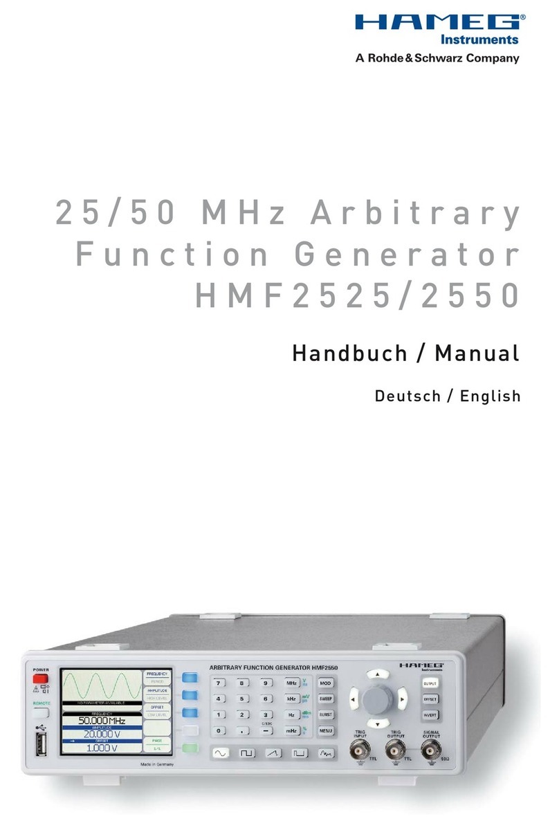 Hameg HMF2525 manual