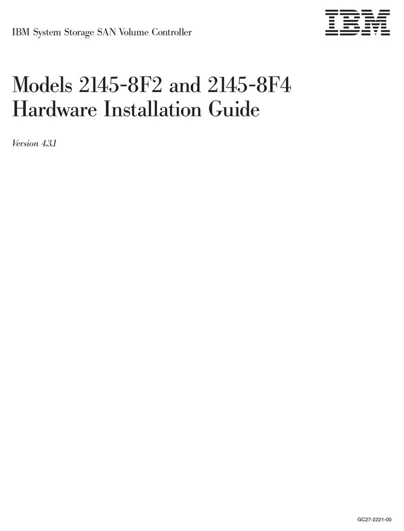 IBM SAN Volume Controller 2145-8F2 Hardware installation guide
