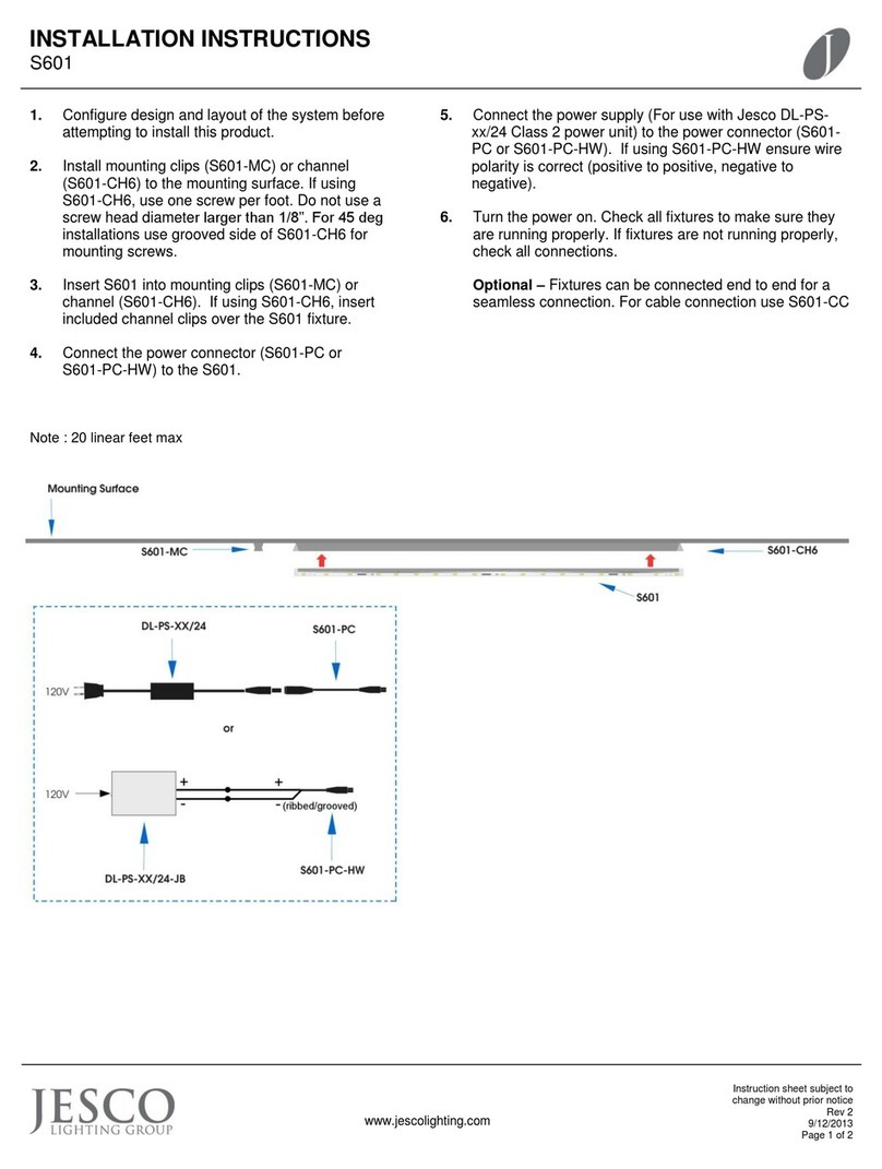 Jesco S601 User manual