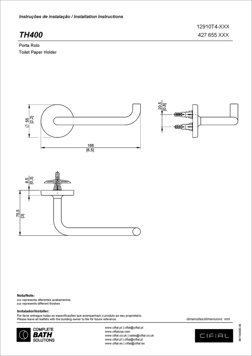 CIFIAL TH400 installation instructions CIFIAL TH400 installation instructions