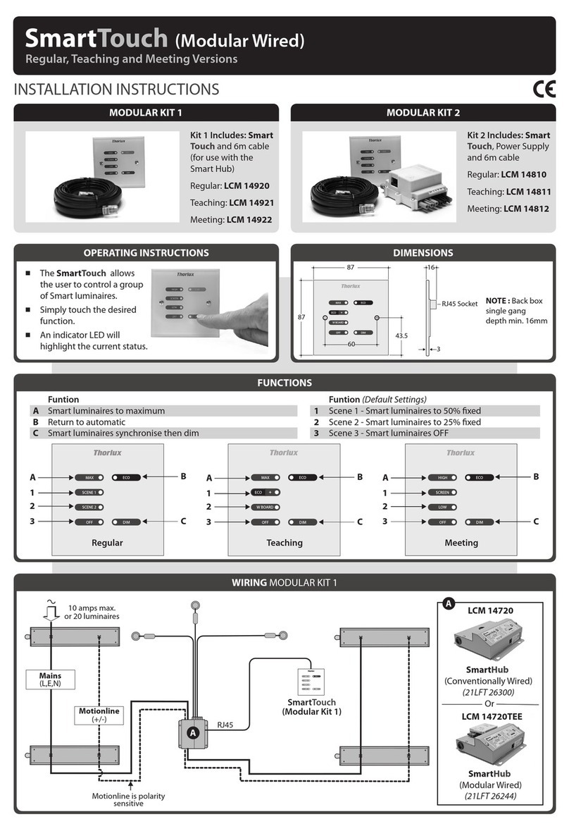 Thorlux SmartTouch User manual