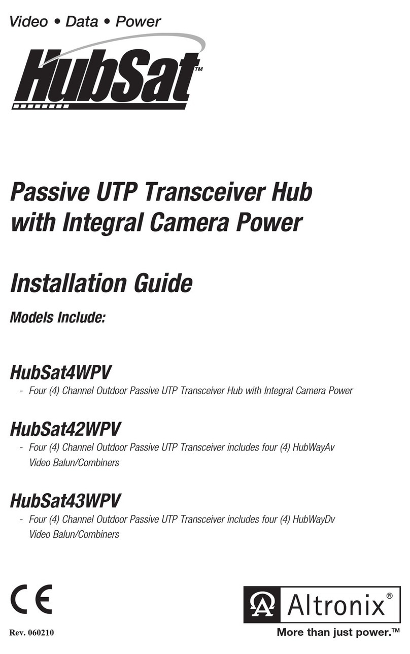 Altronix HubSat4WPV User manual