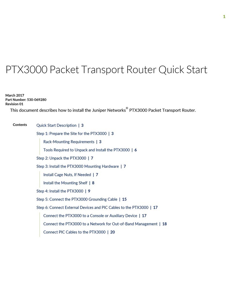 Juniper PTX3000 quick start