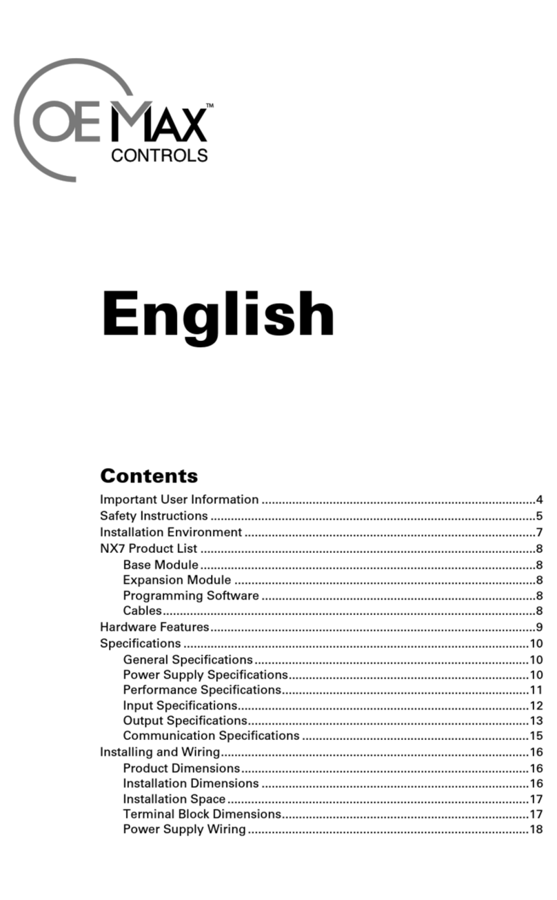 OE Max Controls NX7-28ADR manual