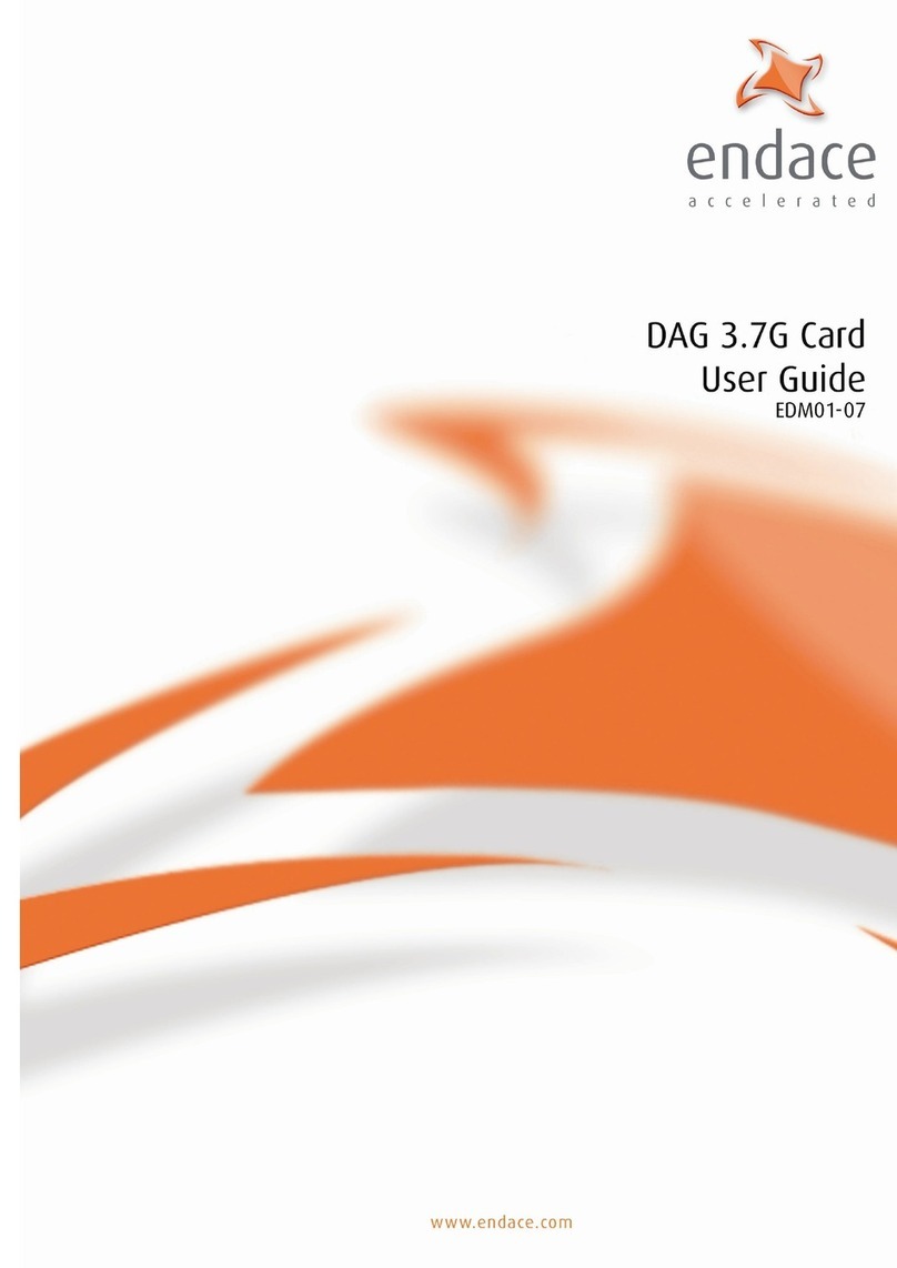 Endace DAG 3.7GF User manual