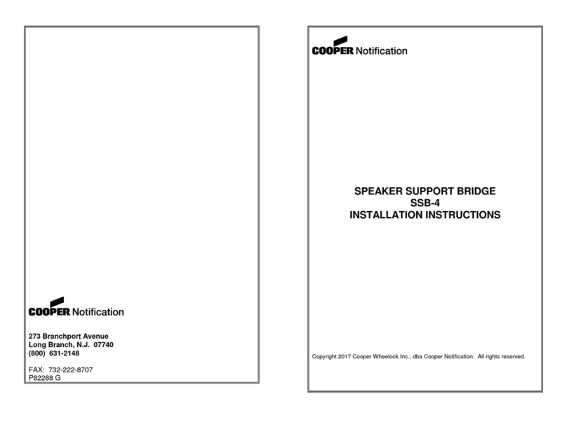 Cooper SSB-4 installation instructions