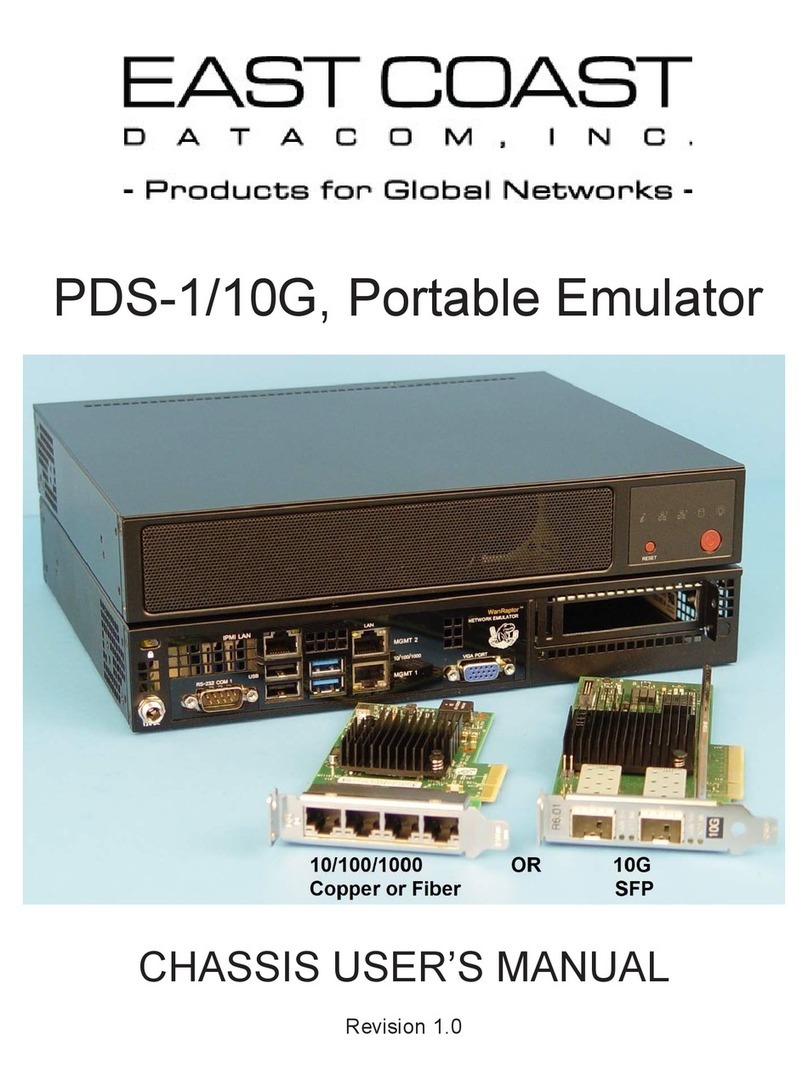 East Coast Datacom PDS-1/10G user manual