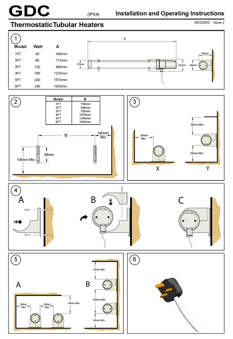 GDC 1FT Installation and operating instructions