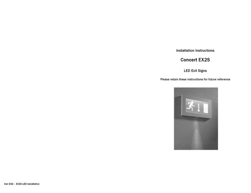 WHITECROFT LIGHTING Concert EX2S installation instructions WHITECROFT LIGHTING Concert EX2S installation instructions