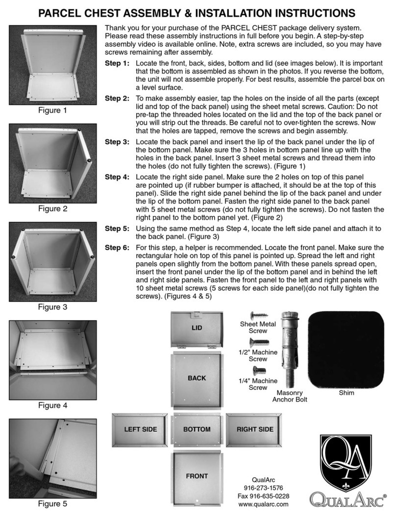 QualArc PCSDB-MD Assembly/installation instructions