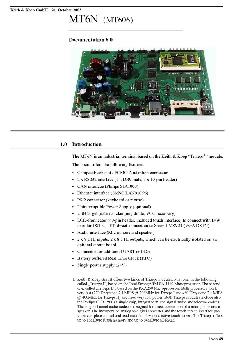 Keith & Koep MT6N manual