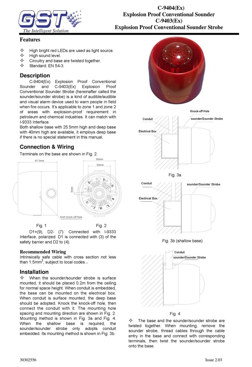 GST C-9404(Ex) User manual