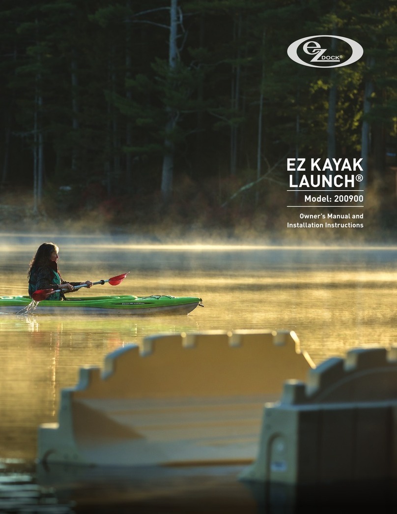 EZ Dock EZ Kayak Launch 200900 Owner's manual and installation instructions EZ Dock EZ Kayak Launch 200900 Owner's manual and installation instructions