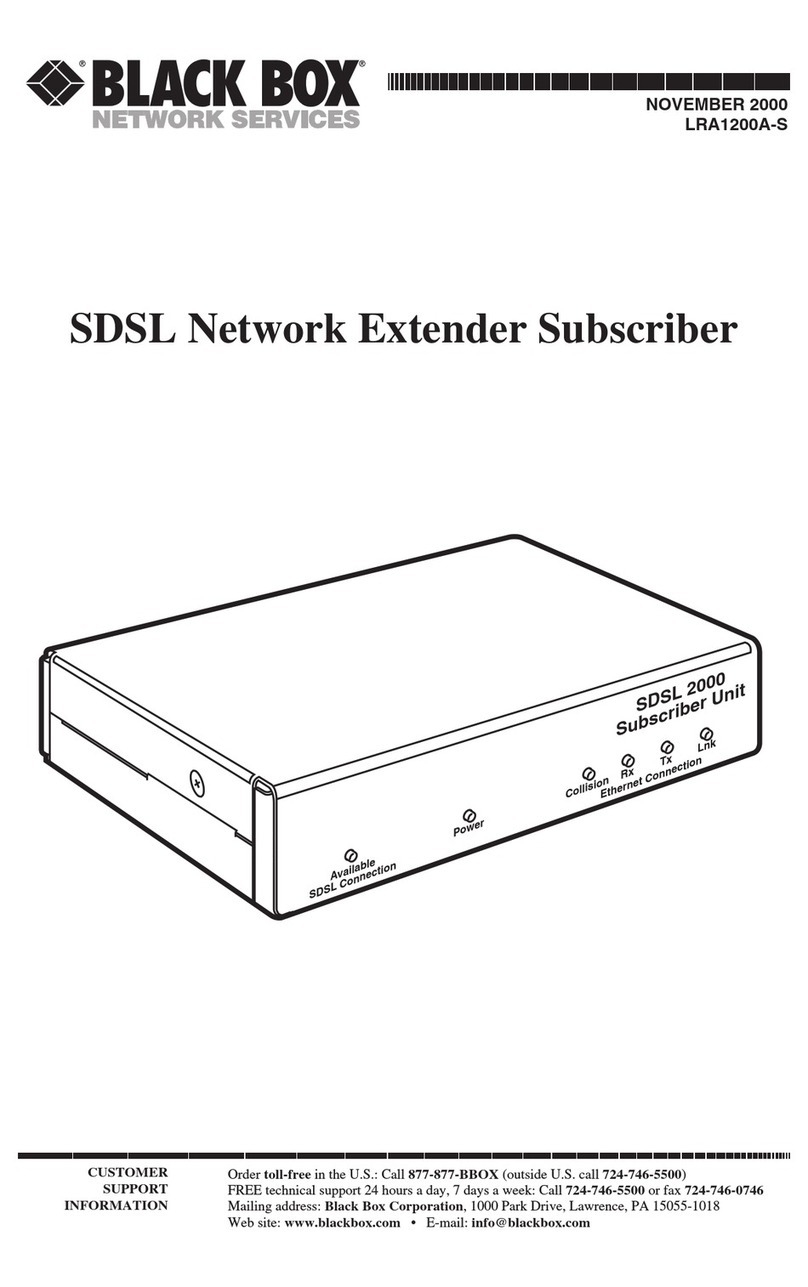 Black Box LRA1200A-S User manual