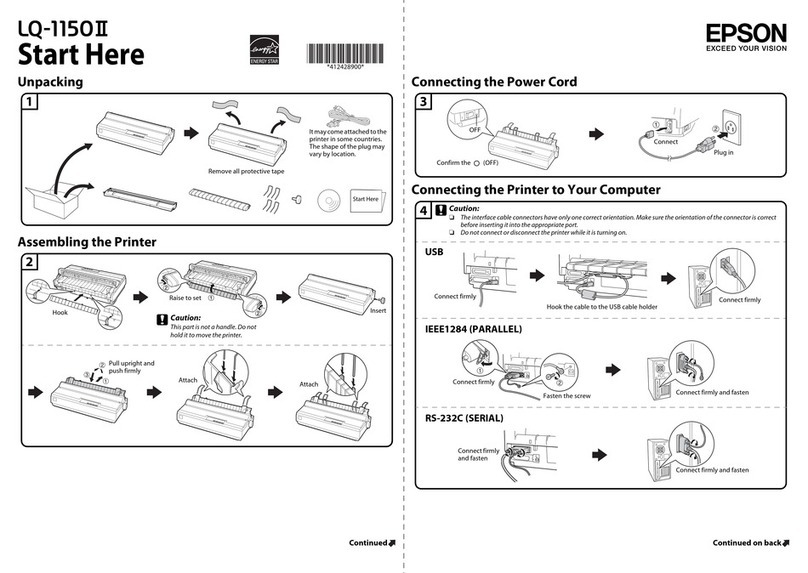 Epson LQ-1150II Instruction Manual
