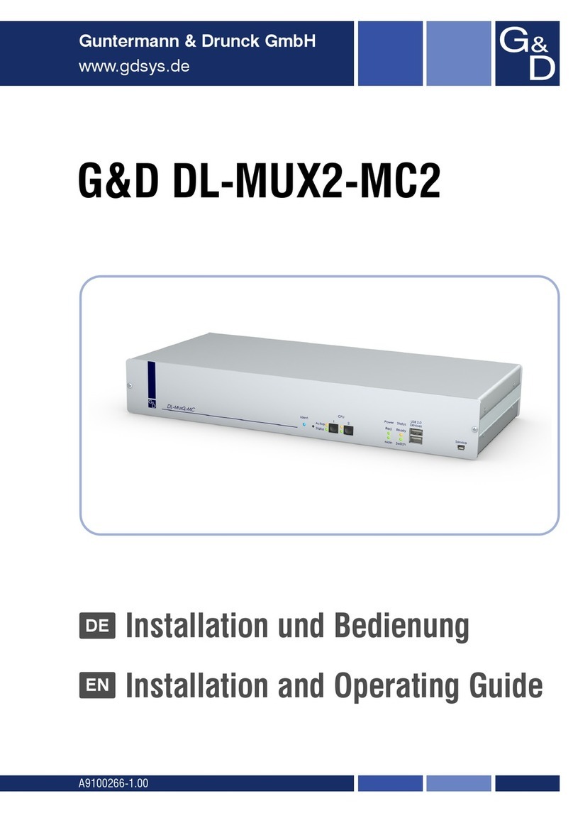 Guntermann & Drunck DL-MUX2-MC2 Installation guide