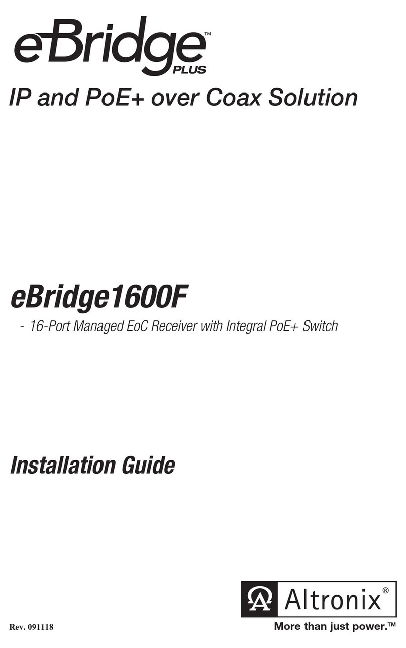 Altronix eBridge Plus 1600F User manual