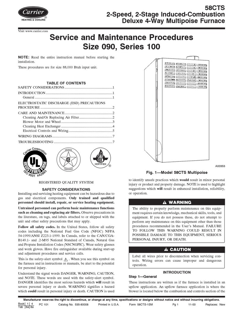 Carrier Series 100 Installation and user guide