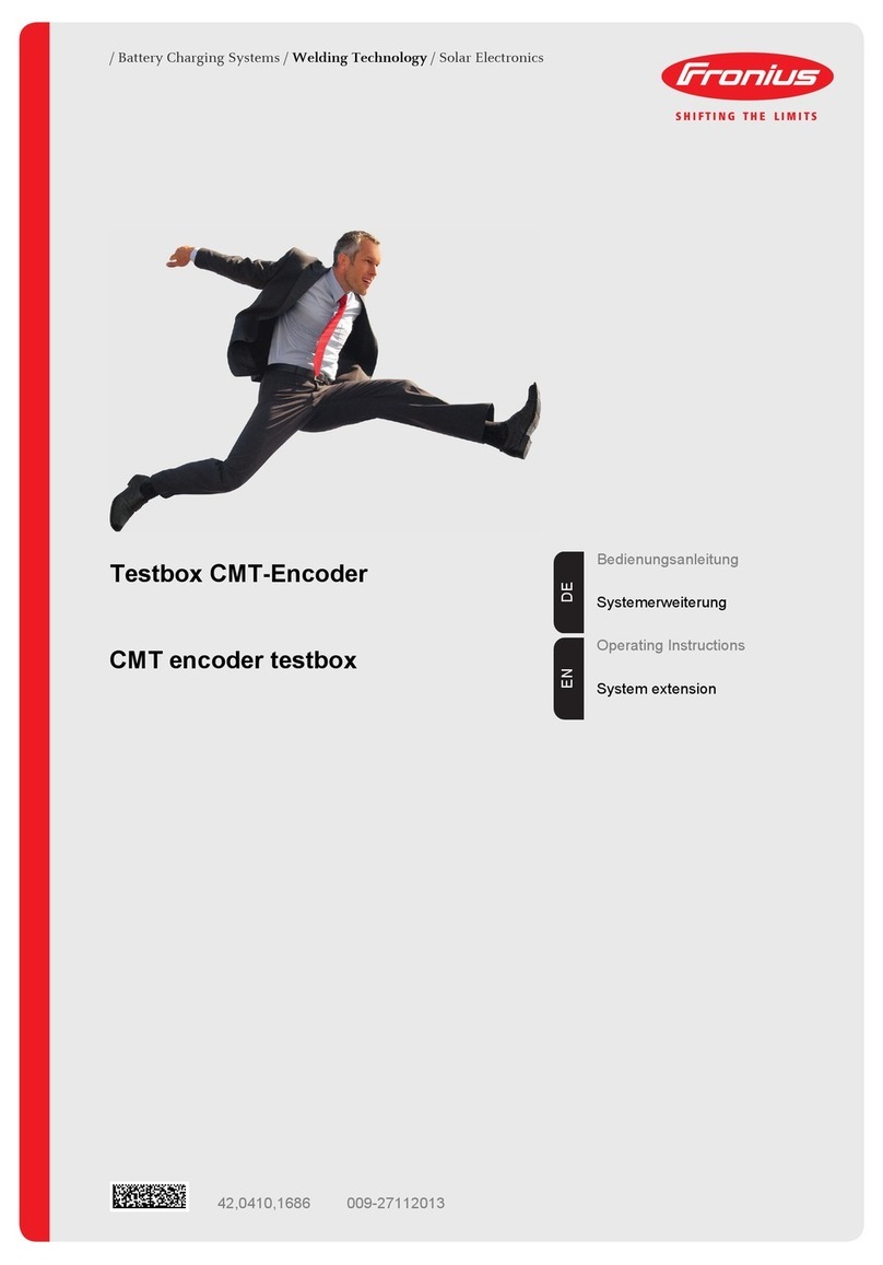 FRO­NIUS Testbox CMT-Encoder User manual
