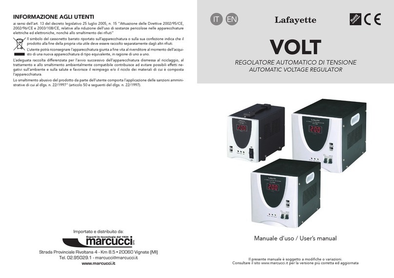 Lafayette VOLT 1000VA User manual