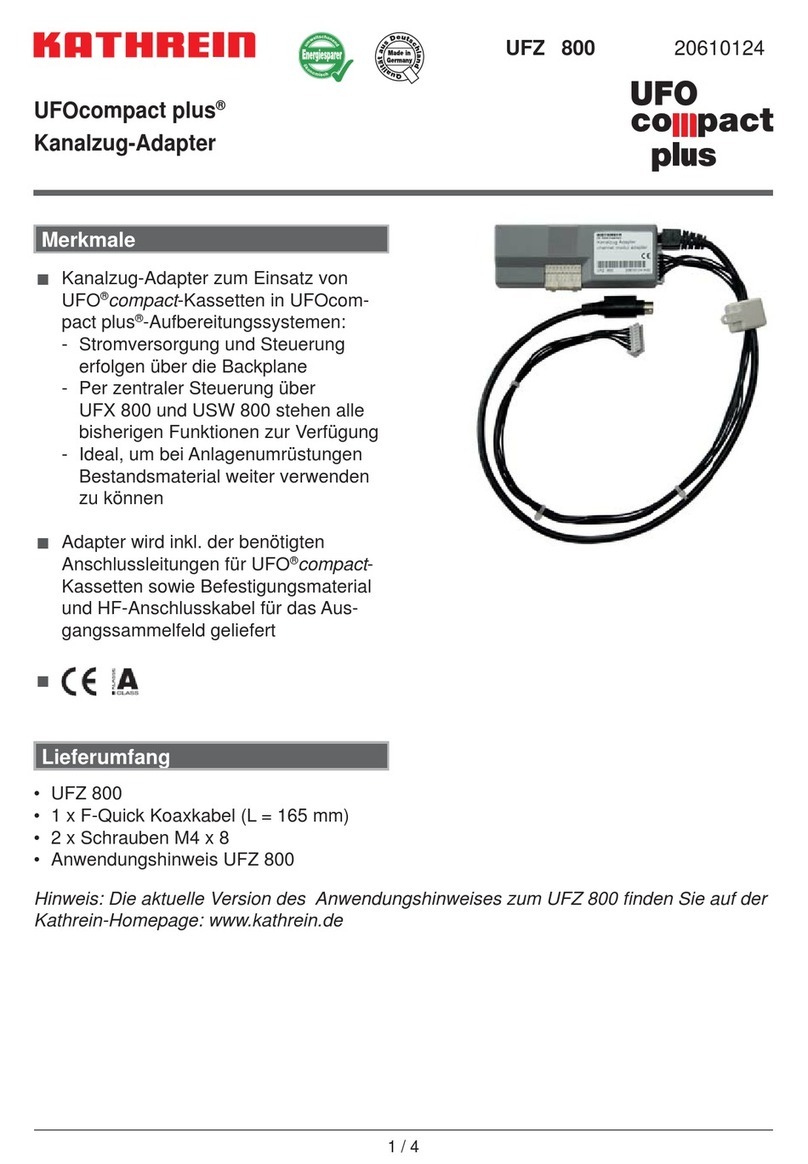 Kathrein UFO compact plus UFZ 800 manual