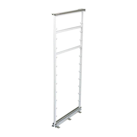 Knape&Vogt Side-Mount Pantry Roll-Out installation instructions