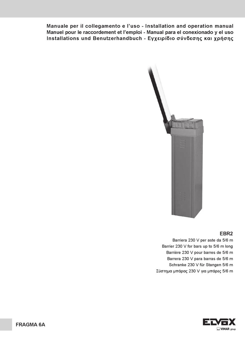 Elvox EBR2 Series Installation and operation manual Elvox EBR2 Series Installation and operation manual