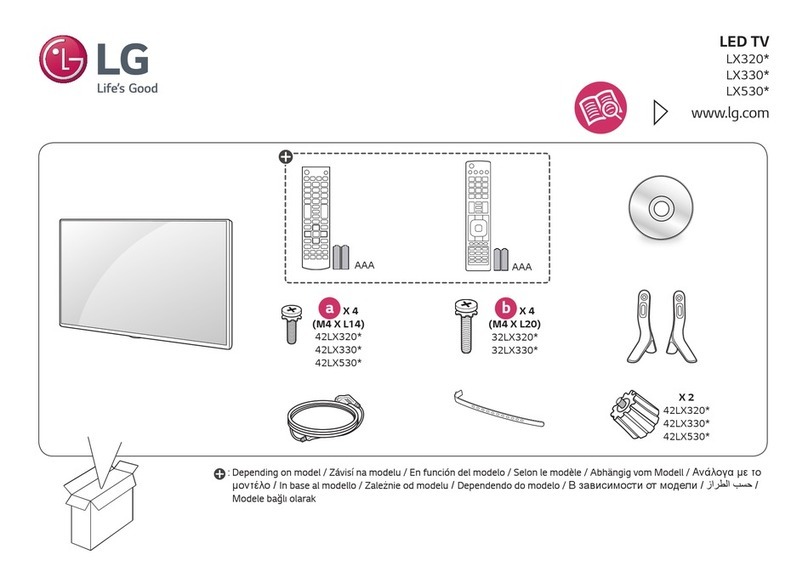 LG LX320 Series Parts list manual