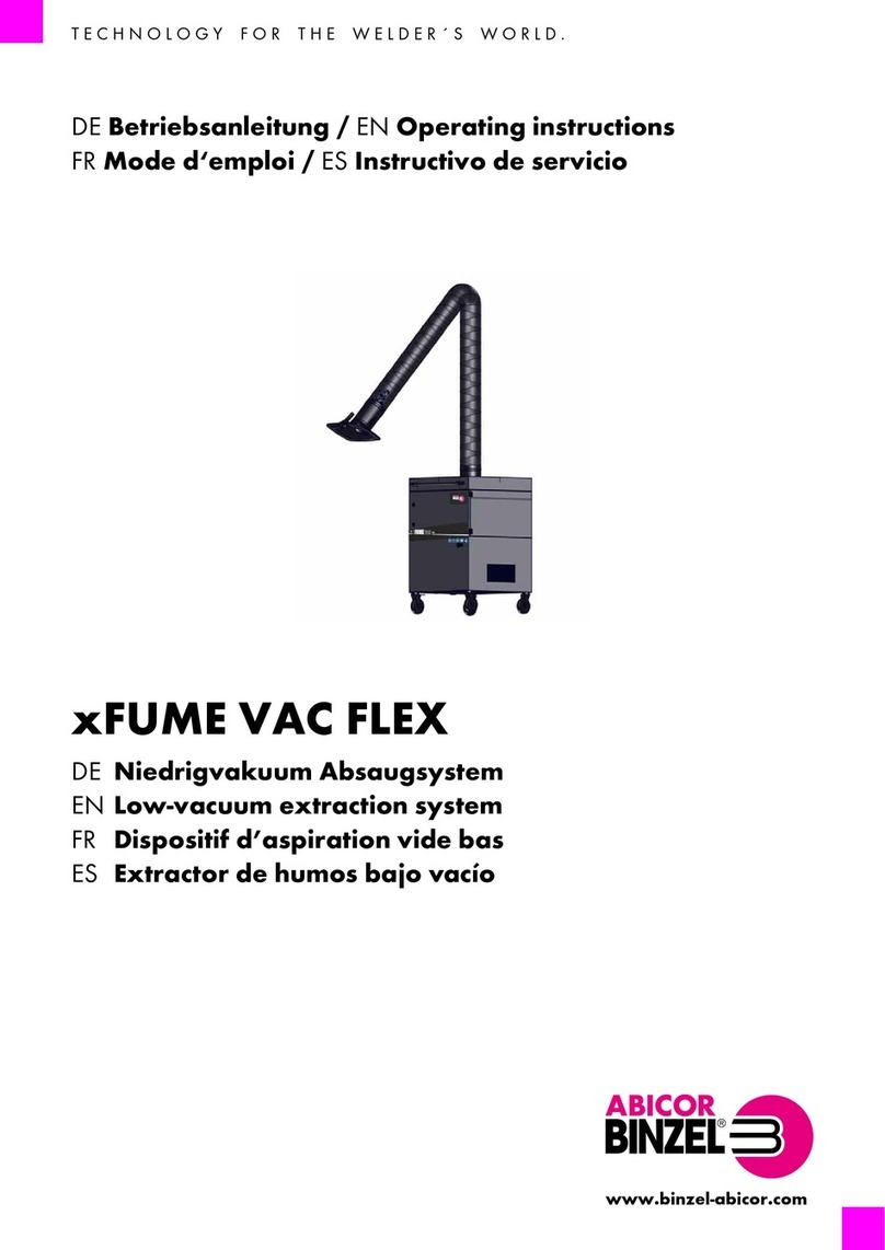 Abicor Binzel xFUME VAC FLEX operating instructions