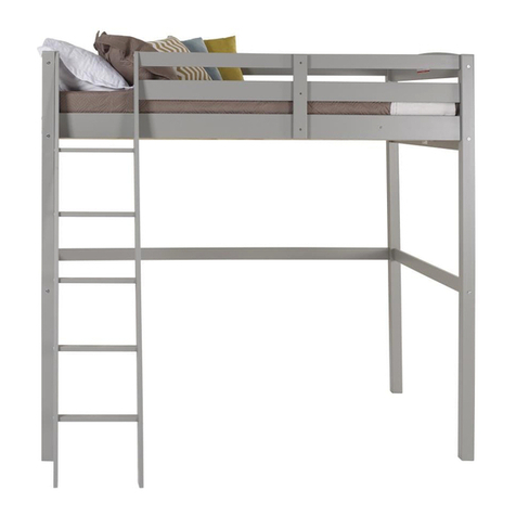 Camaflexi Concord Full Size Hight Loft Bed Assembly instructions