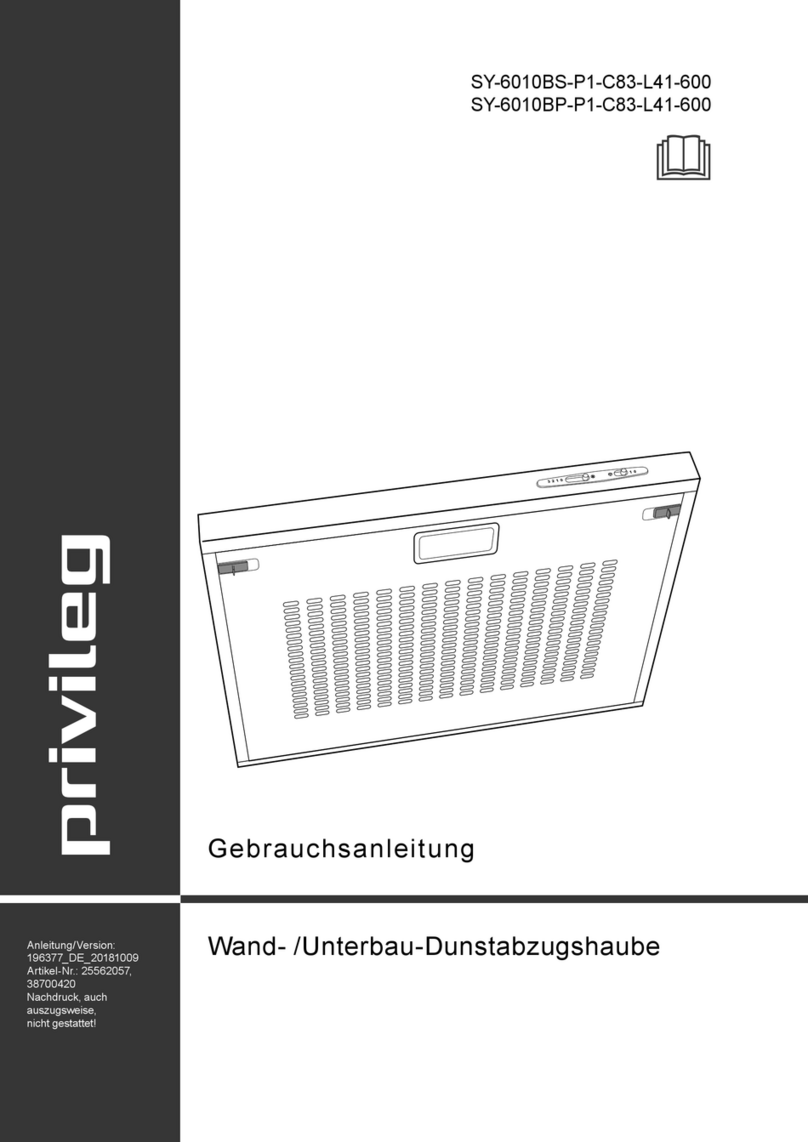 privileg SY-6010BS-P1-C83-L41-600 User manual privileg SY-6010BS-P1-C83-L41-600 User manual