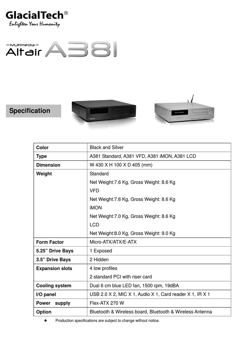 GlacialTech Altair A381 Series quick start guide