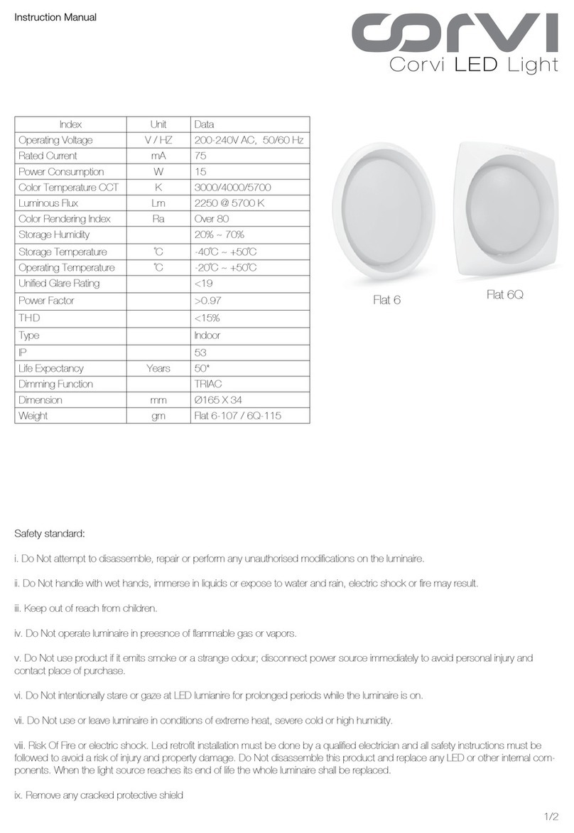 Corvi Flat 6Q User manual