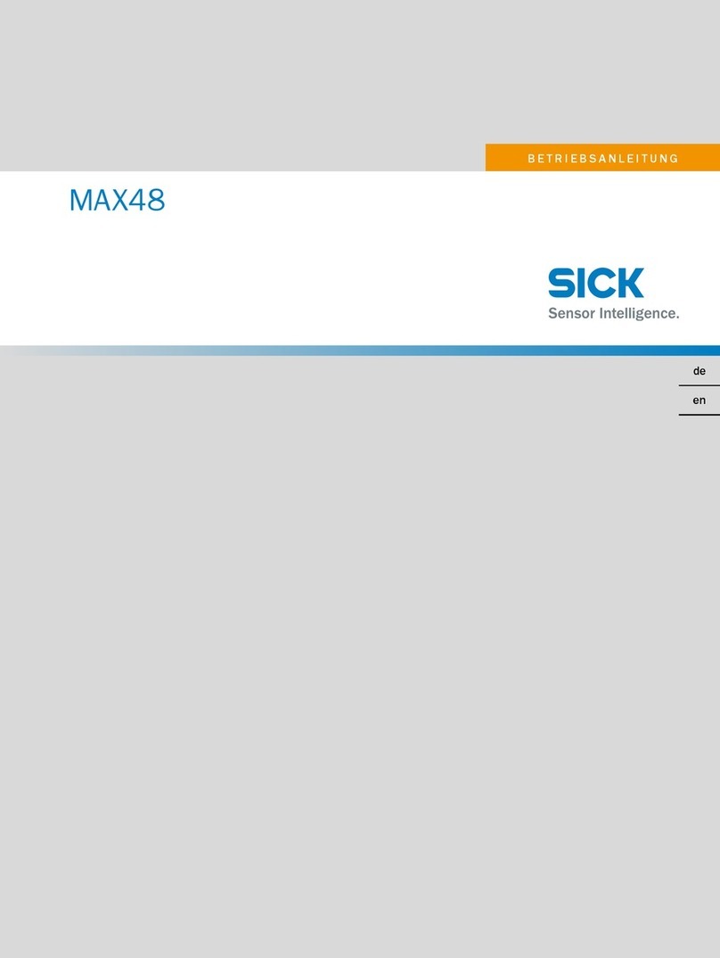 SICK MAX48 operating instructions