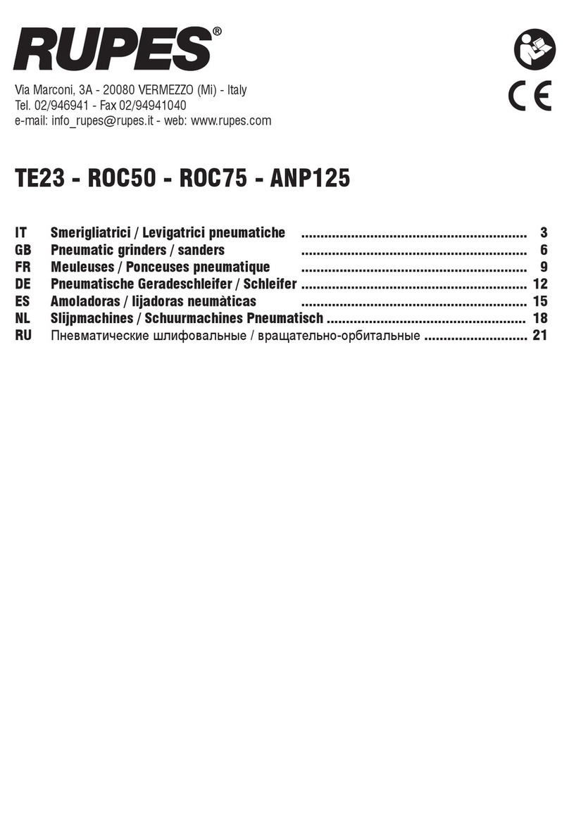 Rupes ROC50 operating instructions