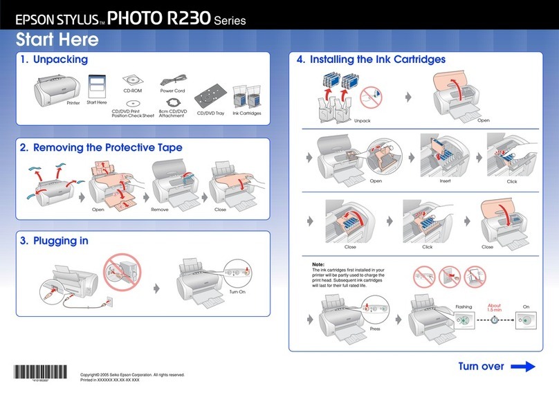 Epson STYLUS PHOTO R230 Instruction Manual