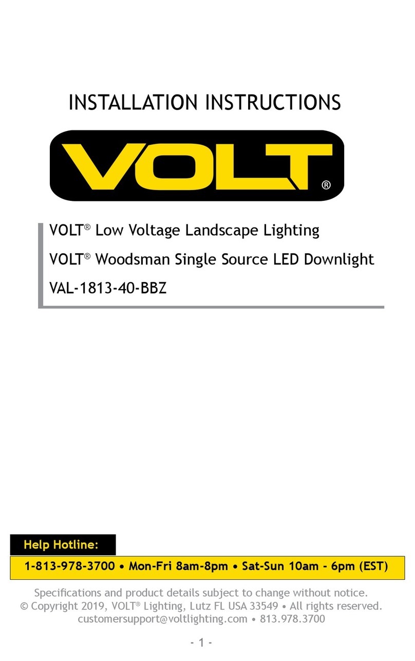 Volt VAL-1813-40-BBZ installation instructions