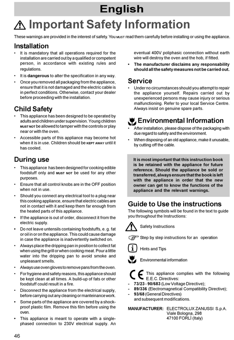 Electrolux ZOB 881 User manual