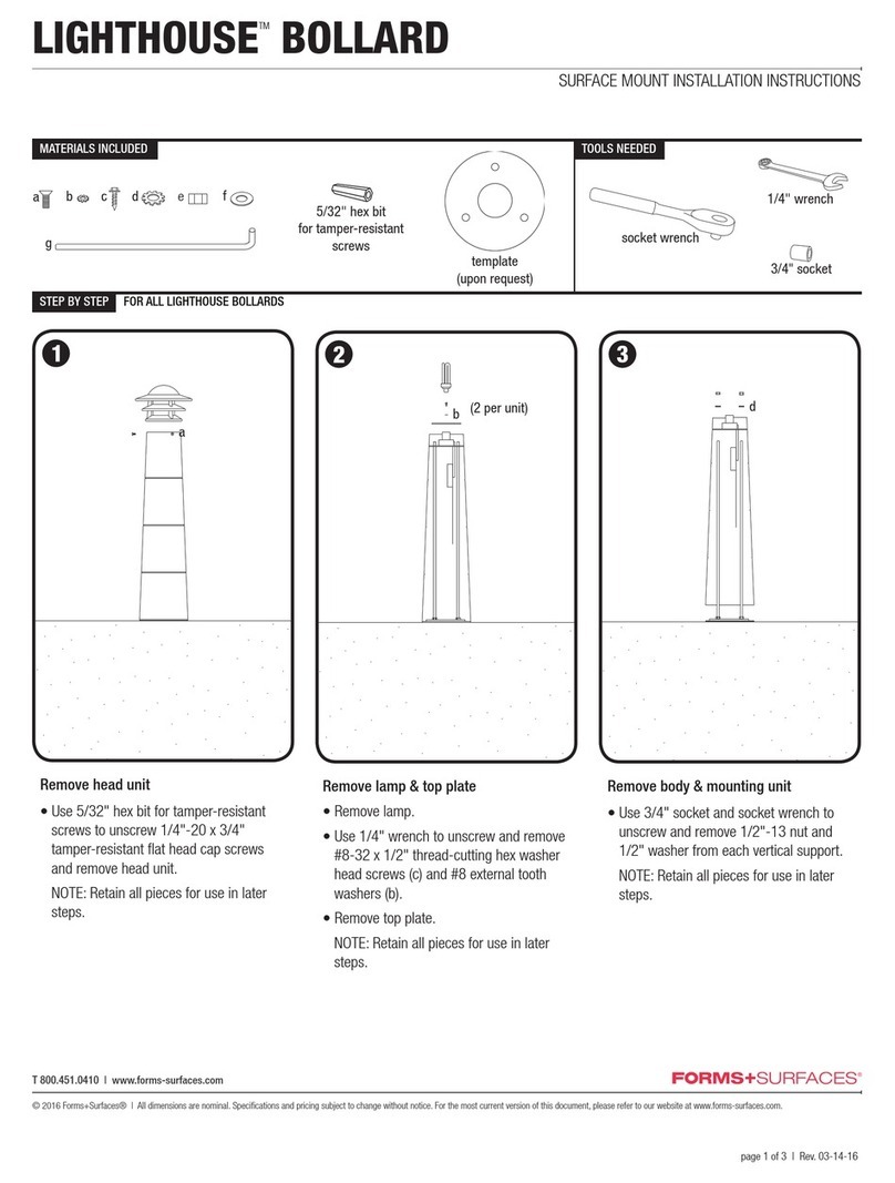 Forms + Surfaces LIGHTHOUSE Series installation instructions