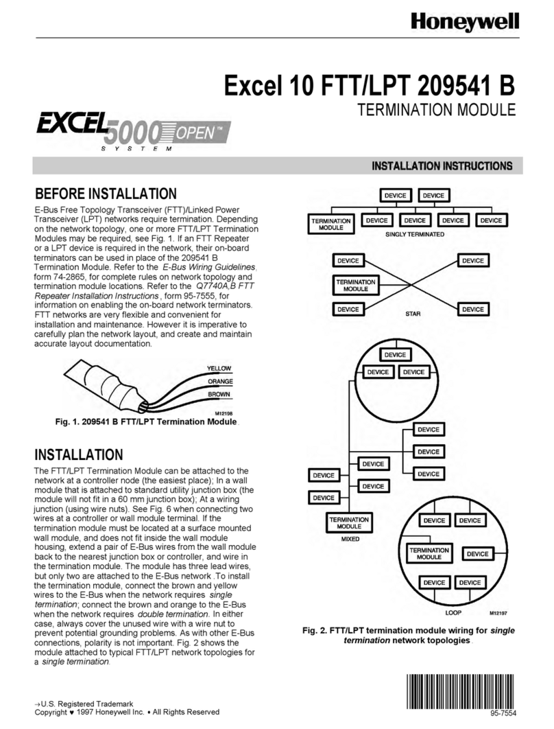 Honeywell EXCEL 5000 OPEN ZAPP User manual